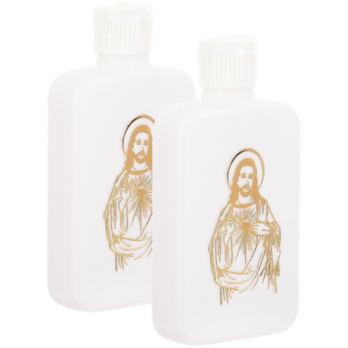 Lot de 2 bouteilles d'eau bénite vides (100 ml)