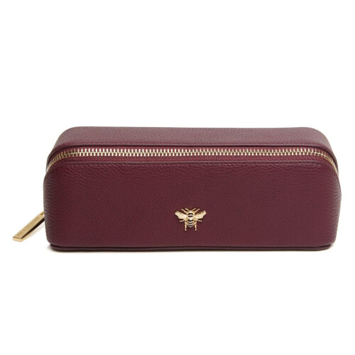 (Berry) Bee Mini Makeup Train Case 1