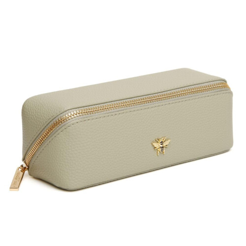 (Pistachio) Bee Mini Makeup Train Case
