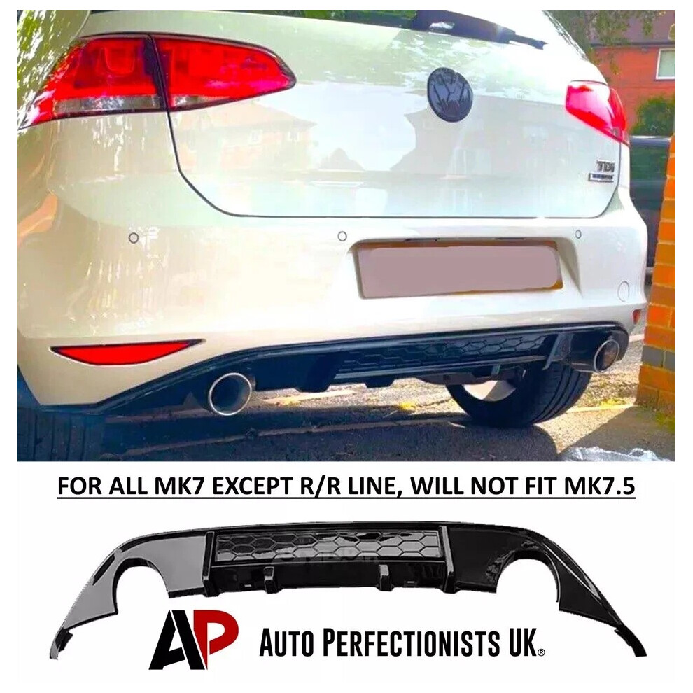 For Vw Golf Gtd Mk7 Valance Diffuser Spoiler Lip Splitter Body Kit! Black 5061072669187