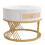 (white) 2-in-1 round coffee table with marble top 7