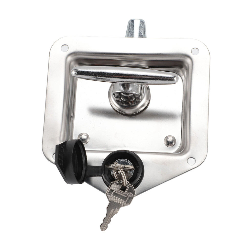 Stainless Steel Truck Tool Box Latch Fold T-Handle Lock 517G 9411331228123