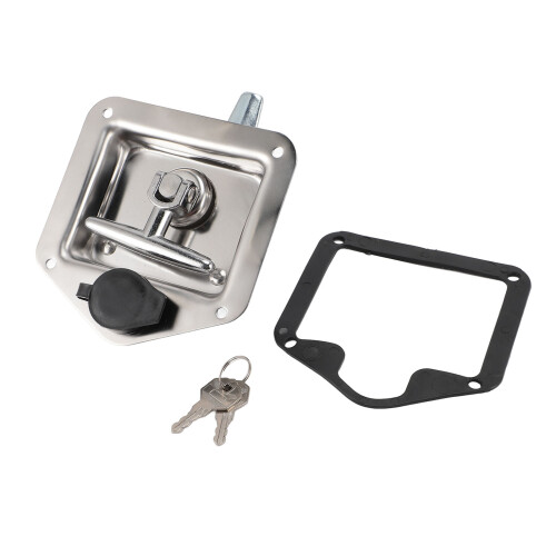 Stainless Steel Truck Tool Box Latch Fold T-Handle Lock 517g 2