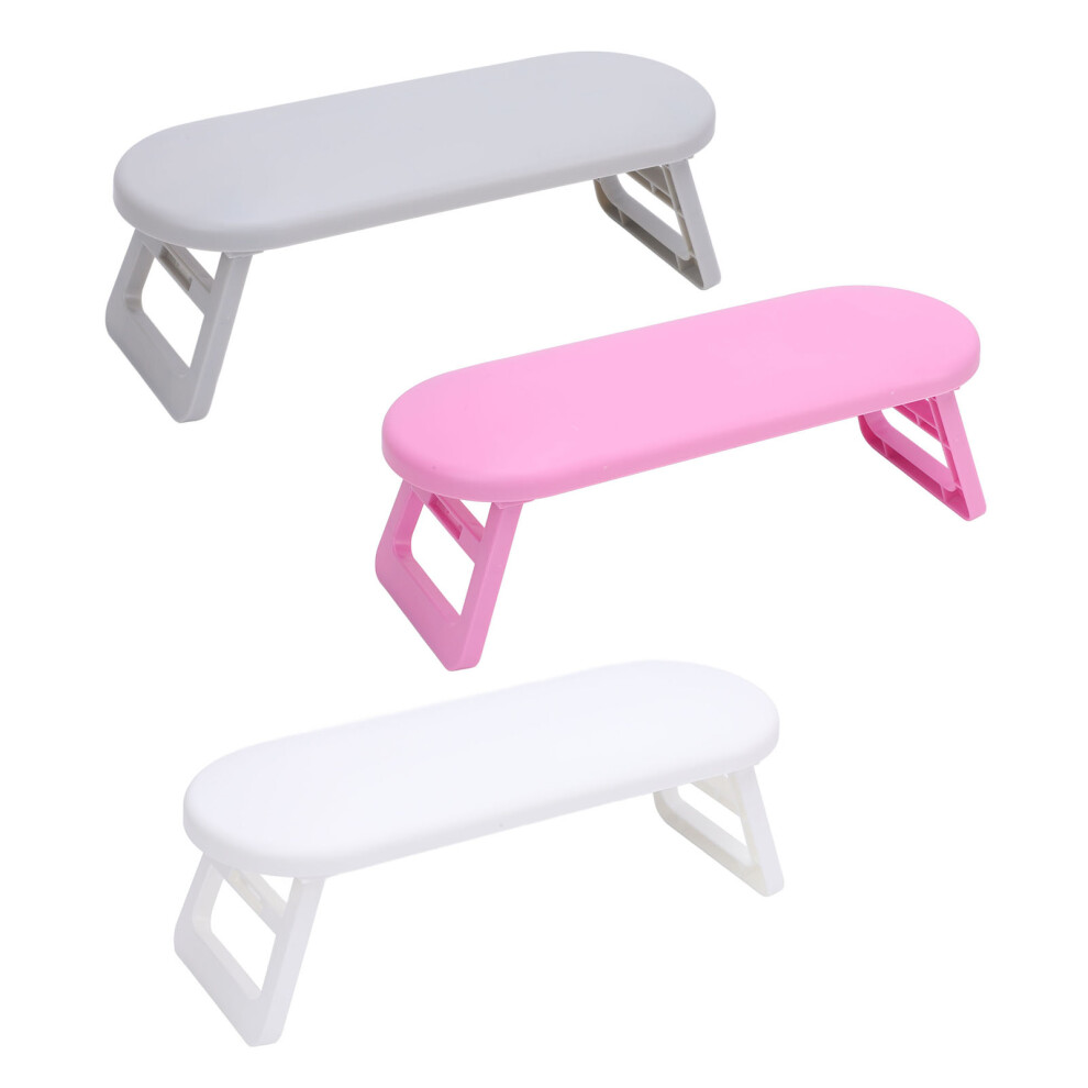3pcs Non Slip Portable Nail Arm Rest for Home/Salon Manicure, Plastic