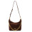 (Brown) Dumpling Shape Solid Color Single Shoulder Crossbody Bag Casual Handbag Gift 1