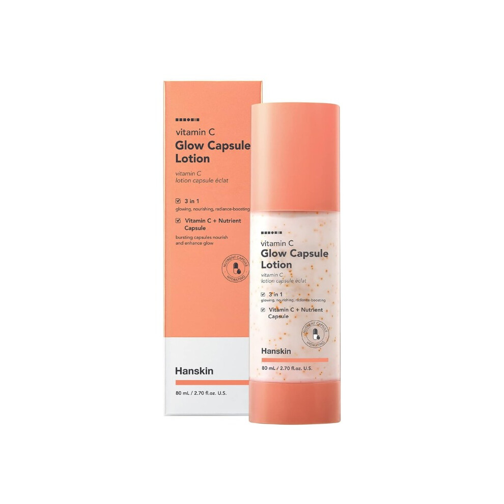 Hanskin Vitamin C Glow Capsule Lotion | Protects against environmental stressors - 80ml