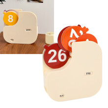 Cheese Perpetual Desktop Calendar - Stress-Relief Office Ornament (17.5x3.7x17.5cm)