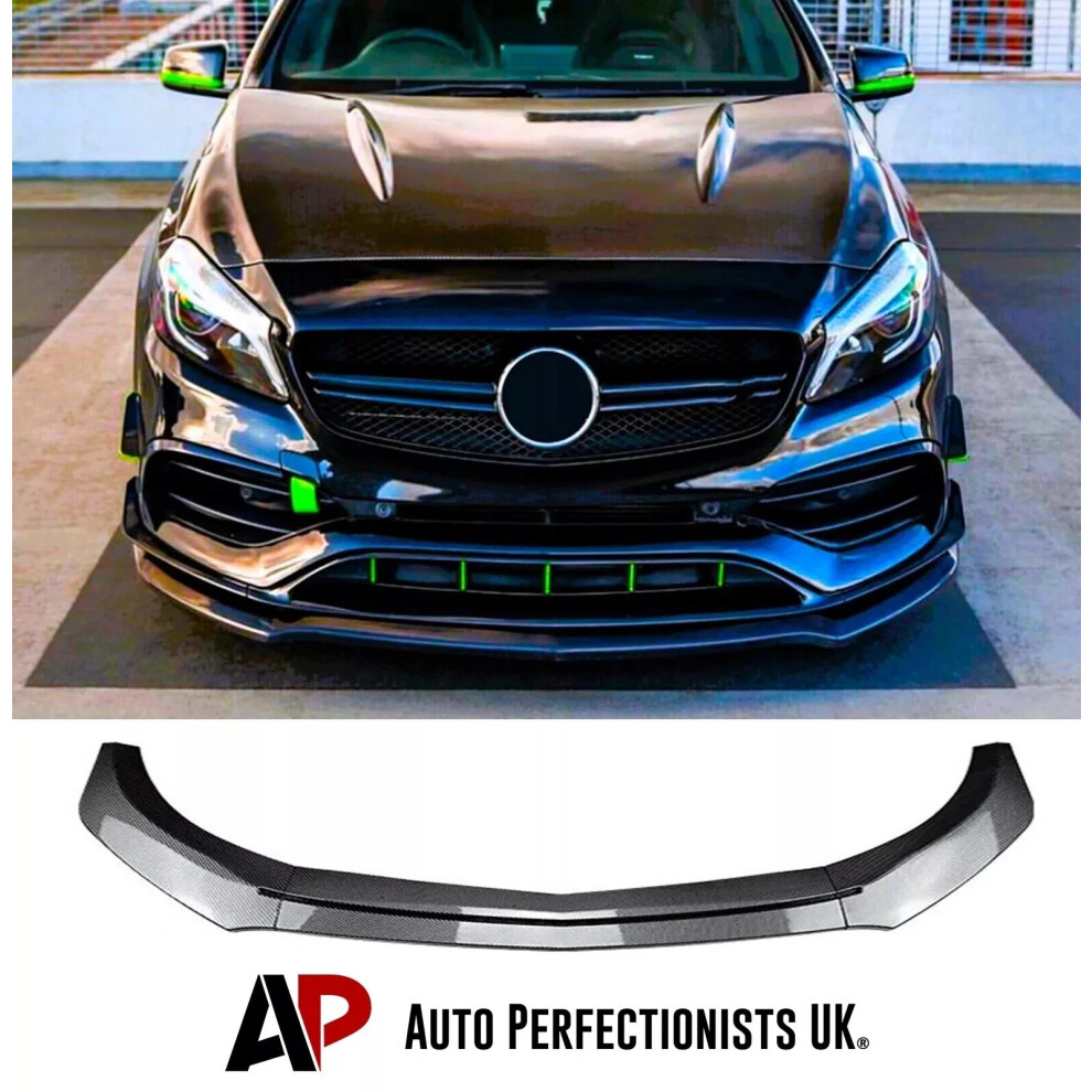 For Mercedes A Class A35 A45 Amg Line Front Lip Splitter W176 2012-18 5061072669255