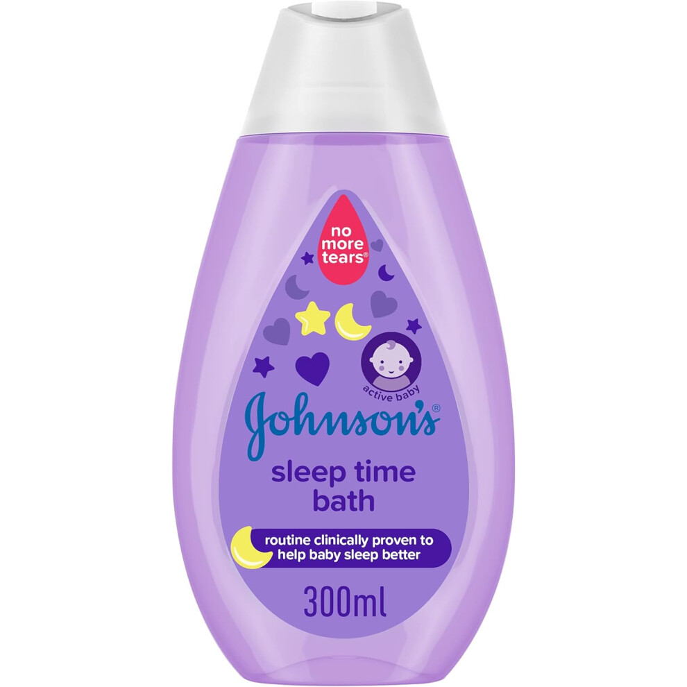 Johnson's Baby Sleep Time Bath Body Wash 300Ml | Gentle Cleanser & Chamomile | Calm & Relax Your Baby | Soothing Skin | Peaceful Sleep Lavender