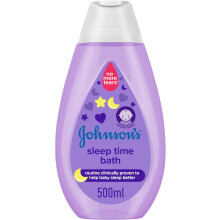 Johnson's Baby Sleep Time Bath Body Wash 500ml | Gentle Formula to Help Calm and Relax Your Baby | Soothing Night-Time Bath for a Peaceful Sleep