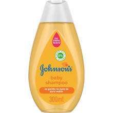 Johnson's Baby Shampoo 300ml | Made with NO MORE TEARS | Gentle to the Eyes as Pure Water | Free from Dyes, Parabens, Phthalates & Sulphates