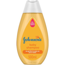 Johnson's Baby Shampoo 500ml | No More Tears | Gentle Formula for Soft, Clean Hair | Paediatrician-Tested | Free from Harsh Chemicals & Parabens