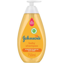 Johnson's Baby Shampoo 750ml | Gentle NO MORE TEARS Formula | Pure & Mild for Baby's Delicate Scalp & Eyes | Parabens & Sulphates-Free