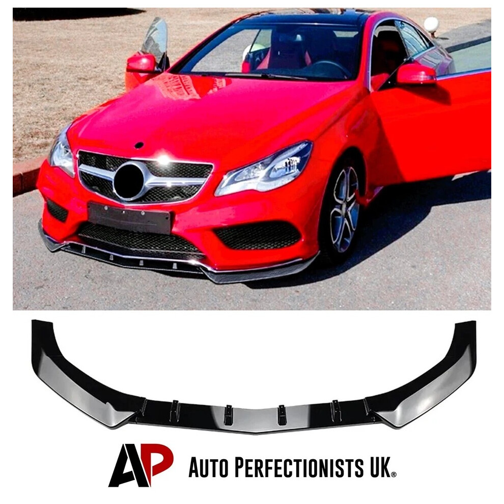 For Mercedes E Class Coupe W207 C207 Amg Line Lip Splitter 13-16 Black 5061072669293