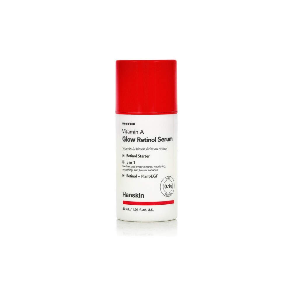 Hanskin Vitamin A Glow Retinol Serum |Minimizes wrinkles, fine lines, and uneven texture - 30ml