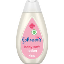 Johnson's Baby 24-Hour Moisture Soft Lotion 200ml | Mildness Formula for Delicate Skin | Gentle & Nourishing Hydrating Lotion for Babies