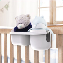 2-in-1 Autositz-Becherhalter & Snackablage für Kinder, Kunststoff, 22,5 x 6,5 cm