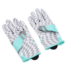 Cyan Fußballhandschuhe mit rutschfestem Silikon und atmungsaktivem Mesh, verstellbarer Sitz