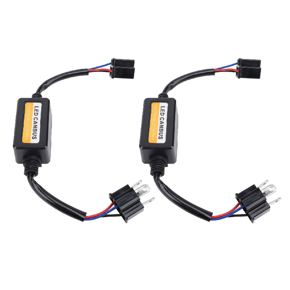H4 Led Canbus Anti-Flicker Decoder 2Pcs 9-16V Plug & Play Resistor 7691331234726
