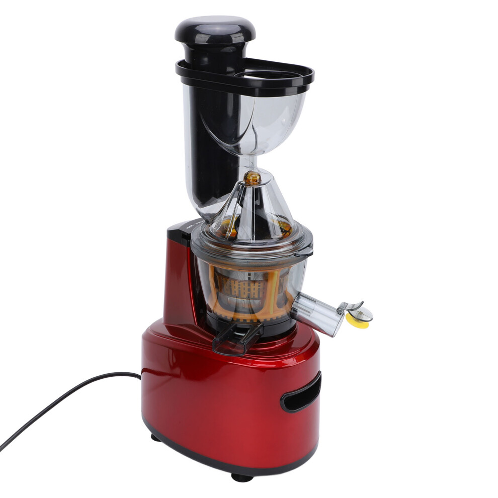 Red 500W Slow Juicer 1L Twin Cups 65Db 75mm Wide Mouth-image-OPC-PJ9RHJZ-NEW