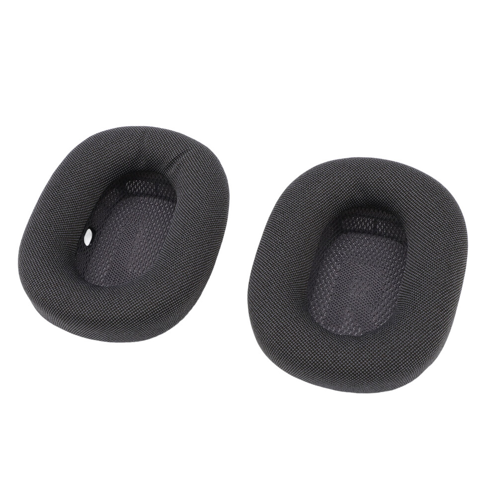 2Pcs Mesh & Memory Foam Ear Pads For Headphones Replacement Cushions Black 7681331238527
