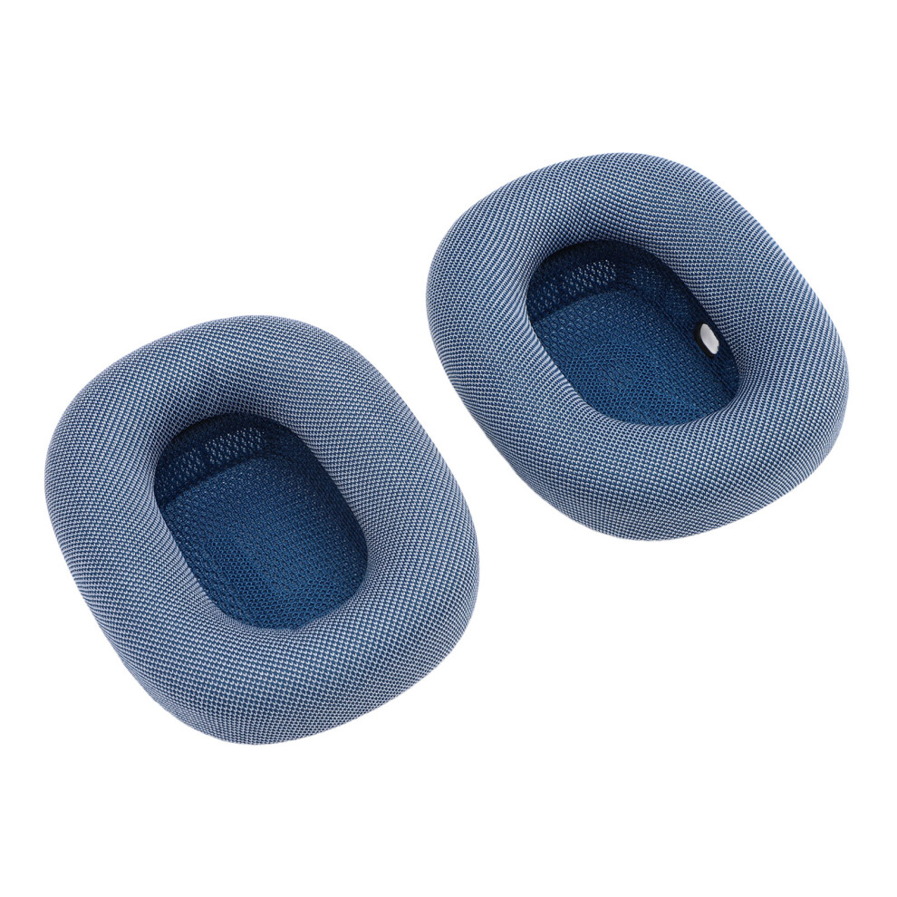 2Pcs Mesh Memory Foam Ear Pads For Headphones, Replacement Cushions Blue 9471331238577