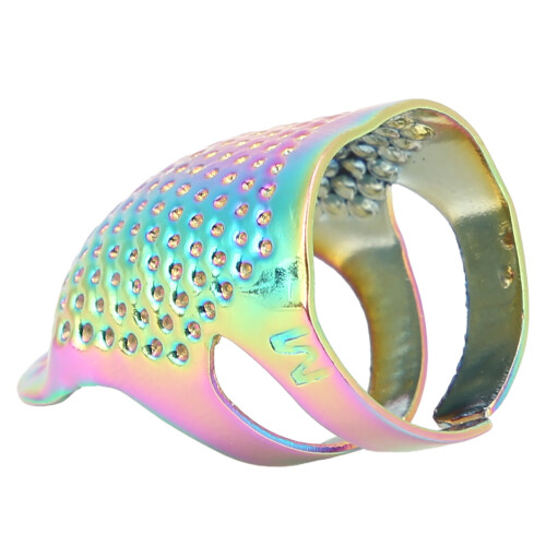 Thimble NonSlip Adjustable Colorful Brass Finger 1