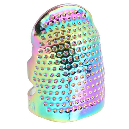Thimble NonSlip Adjustable Colorful Brass Finger 2