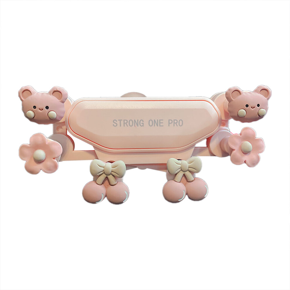 Cute Phone Mount Shockproof Low Noise Flexible Pink 9121376023231