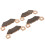 4Pcs Brake Pad Set Metal Ceramic AM141182 for John 9