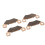 4Pcs Brake Pad Set Metal Ceramic AM141182 for John 3