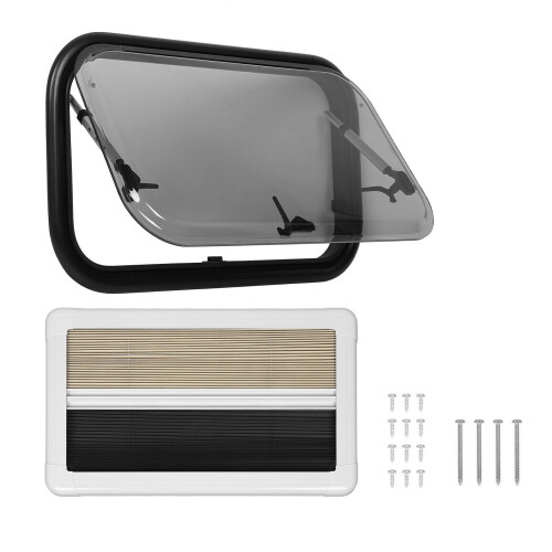 RV Window L700 H400mm with Screen Sunshade Double