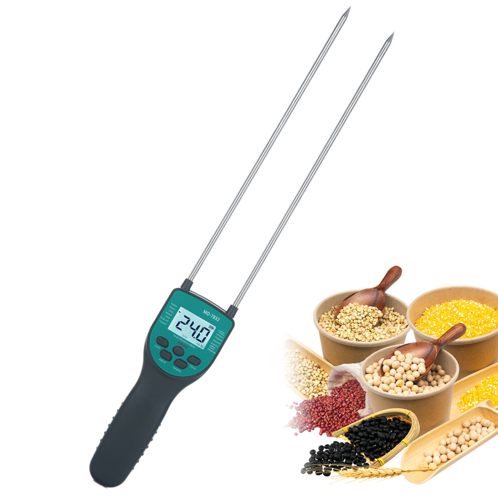 Digital Grain Moisture Meter Md-7832, 14 Grain Types, Compact 510 * 68 * 33Mm 4961331247044