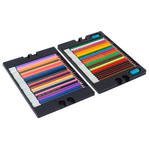Color Pencil Set Wood Soft Core Hexagonal Oil 2