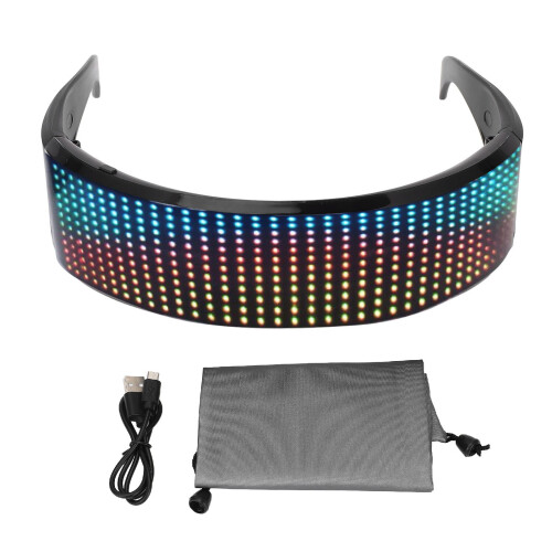 Bluetooth LED Glasses RGB Customizable APP Controlled for Parties & Festivals 1