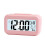 (Pink) Digital Alarm Rechargeable Clock With Smart Light Sensor Decoration Gift Room 1