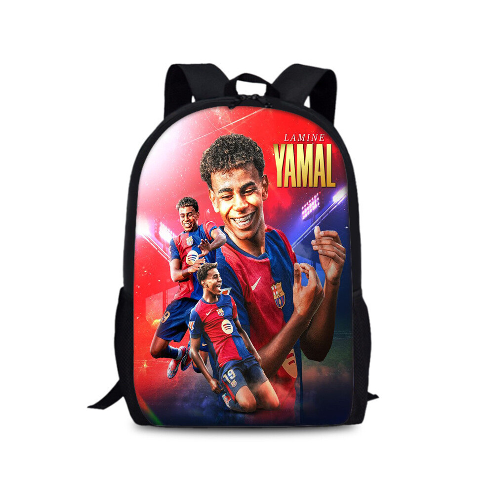 (Style11) Lamine Lionel Yamal Messi Football Star Printed Large Backpack Student Capacity