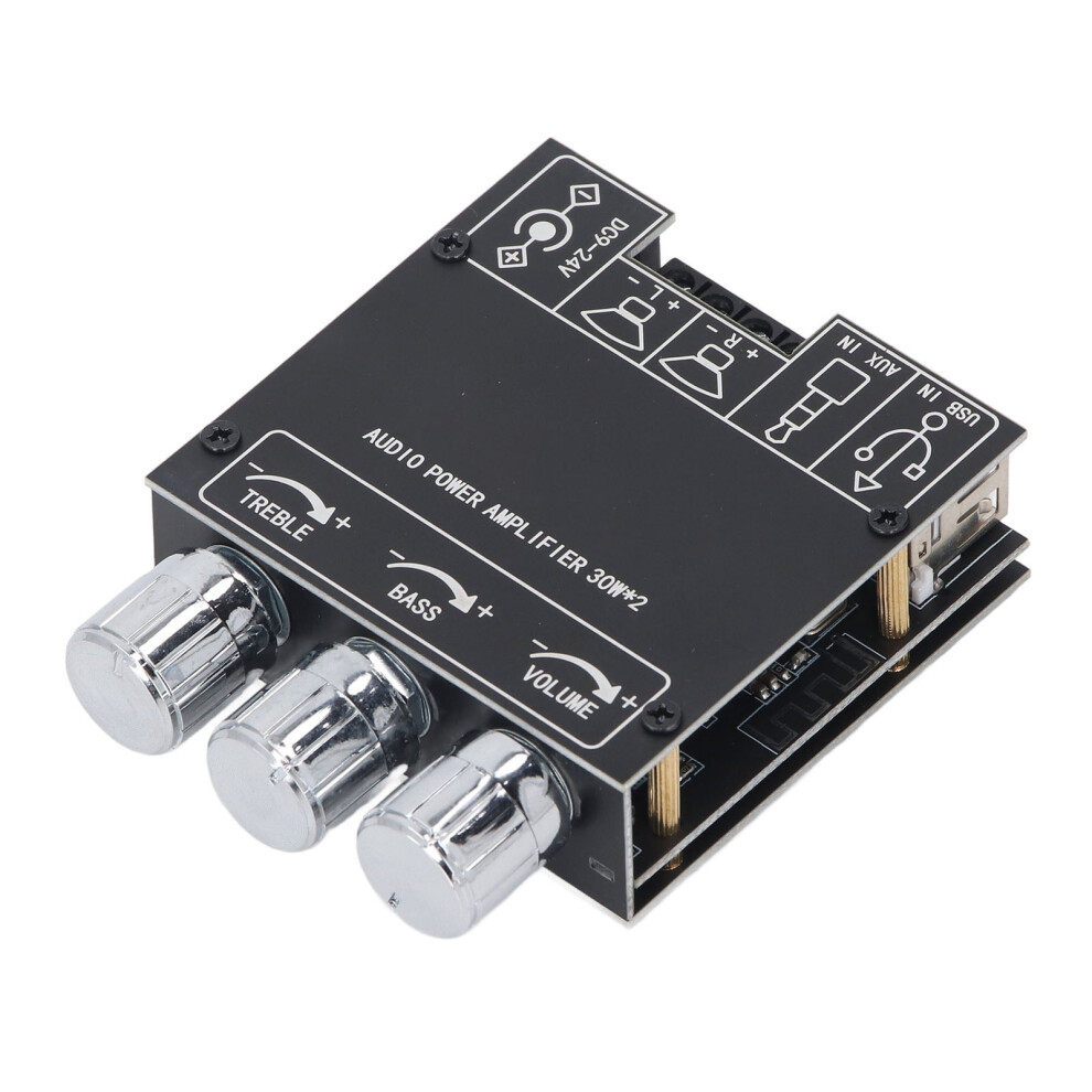 2X30w Bluetooth Power Amplifier Board With Treble Bass Control, 76X60x20mm 4601331251756