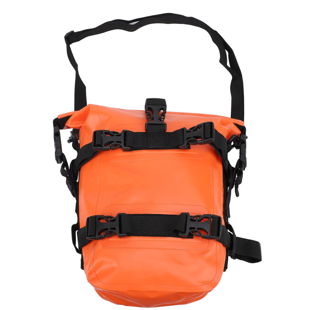 Water Resistant Motorcycle Bumper Bag 20L Large Capacity Pvc Crash Bar Saddle Bag Orange 5081331252035