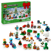 LEGO Minecraft Advent Calendar 2025 (21280) - 24 Daily Surprises, 300 Pieces for Ages 7+