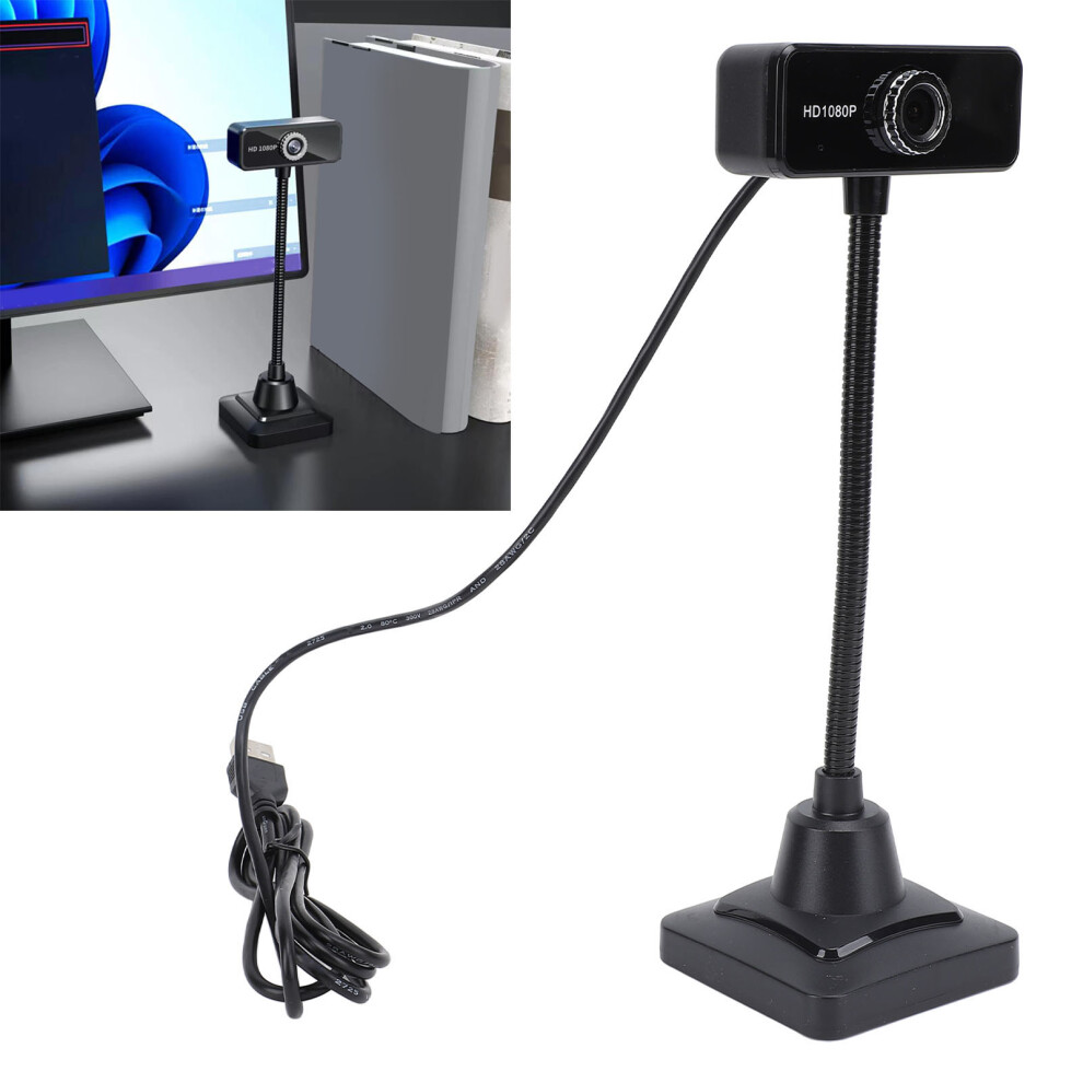 Usb Hd 1080P Webcam With Noise-Canceling Mic, Wide Angle For Pc & Laptop 8781331259344