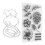 TPR Flower Pattern Transparent Seal DIY Scrapbook 10