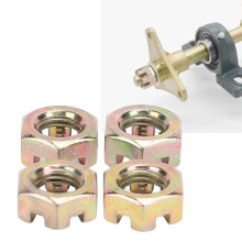 4PCS Steel Alloy M10 Hex Nuts Zinc Plated for 50-100cc Quad and ATV Wheel Hub