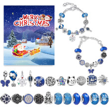 (Style M) Advent Christmas Calendar Bracelets For Girls 24 Days Jewelry Countdown Xmas