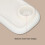 Universal Stroller Snack Tray White, Detachable, 42.5x21cm 16
