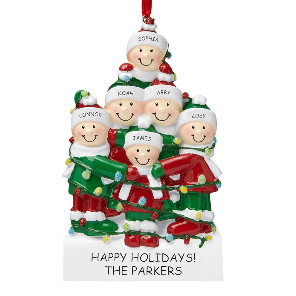 (6Person) Resin Family Gorgeous Ornaments For Festive Christmas Tree Decor Offered In Styles Various-image-OPC-PJ9RZWY-NEW