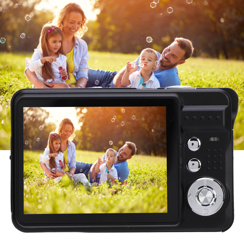 48Mp 4K Digital Camera With 8X Zoom, 2.7" Screen, Portable Black 8701331266548