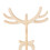 Wooden Deer-Shaped Wine Bottle Holder Tabletop Decor, Solid Wood 12