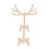 Wooden Deer-Shaped Wine Bottle Holder Tabletop Decor, Solid Wood 11