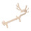 Wooden Deer-Shaped Wine Bottle Holder Tabletop Decor, Solid Wood 1